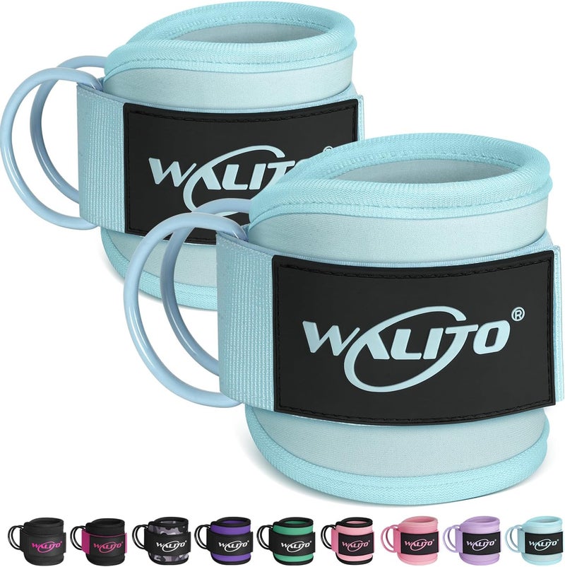WALITO Gym Ankle Straps for Cable Machines Women & Men - Glute Kickback Ankle Cuff, Adjustable Cable Machine Accessories for Leg Extensions, Hip Abductors & Lower Body Workouts - Image 1
